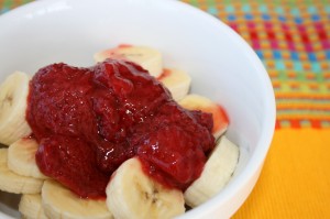 bananas and berries