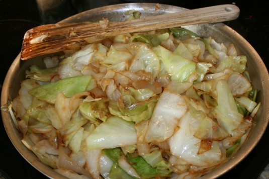 golden brown cabbage